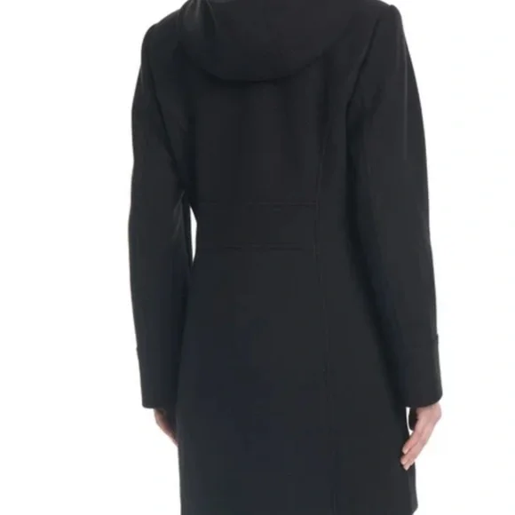 Vince Camuto Ladies' Hooded Full-Zip Jacket Black - Picture 4 of 5